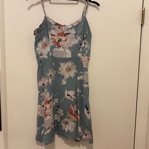Loft floral spaghetti strap dress